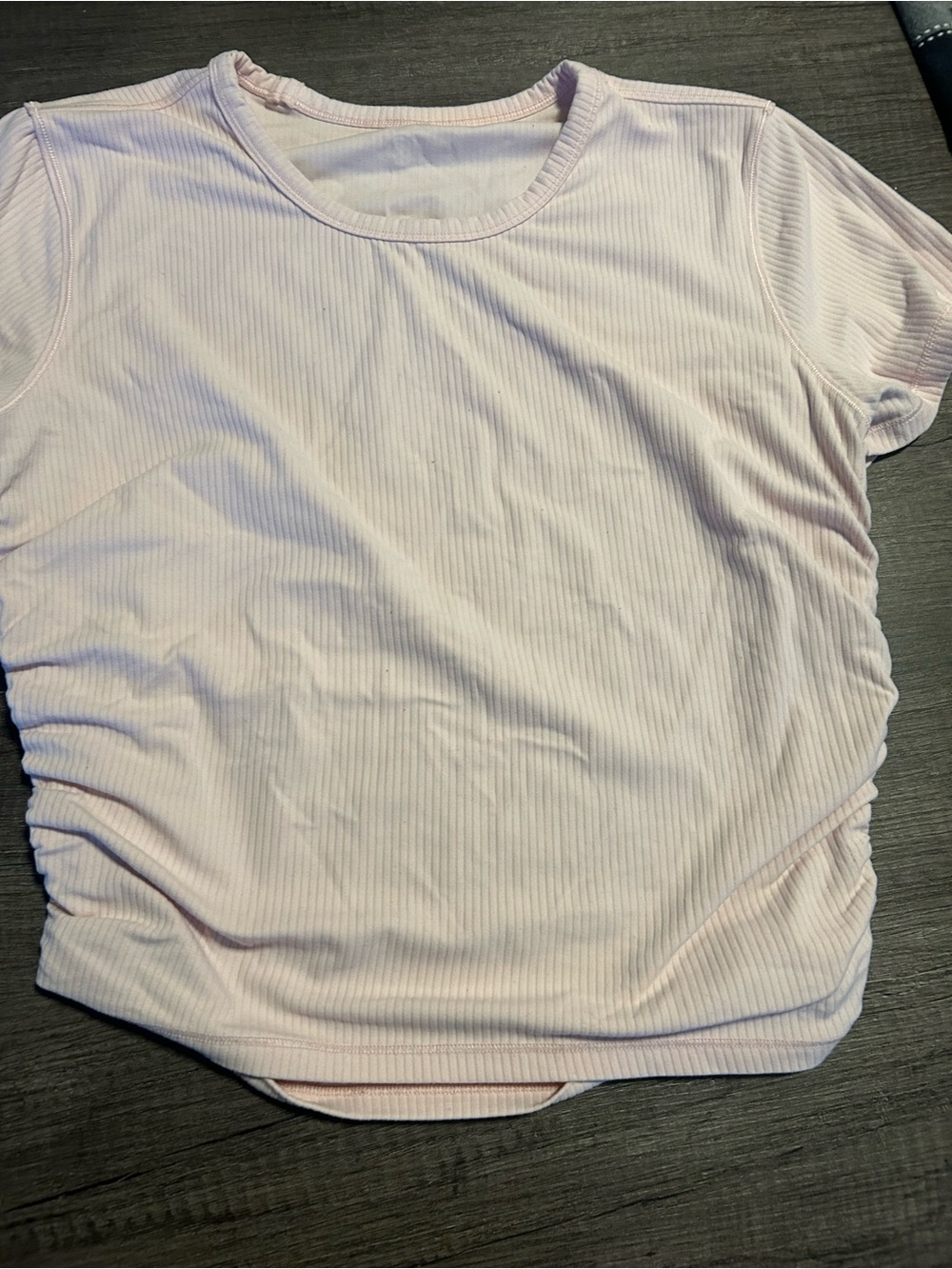 Lululemon Ribbed Crewneck Tee - Light Pink